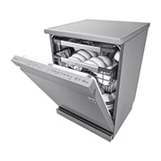 LG 14人份 QuadWash™ Objet Collection<sup>®</sup>  洗碗機｜消光銀｜自動開門, DFB335HS