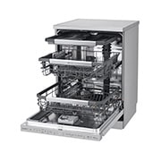 LG 14人份 QuadWash™ Objet Collection<sup>®</sup>  洗碗機｜消光銀｜自動開門, DFB335HS