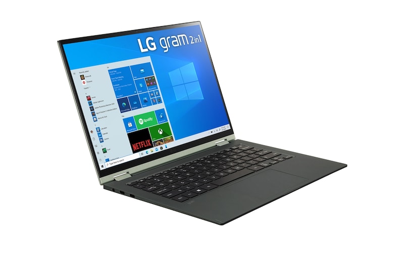 LG gram 14" 2-in-1 輕贏隨型 極致輕薄翻轉觸控筆電（璀璨綠） - 特定通路銷售, 14T90P-G