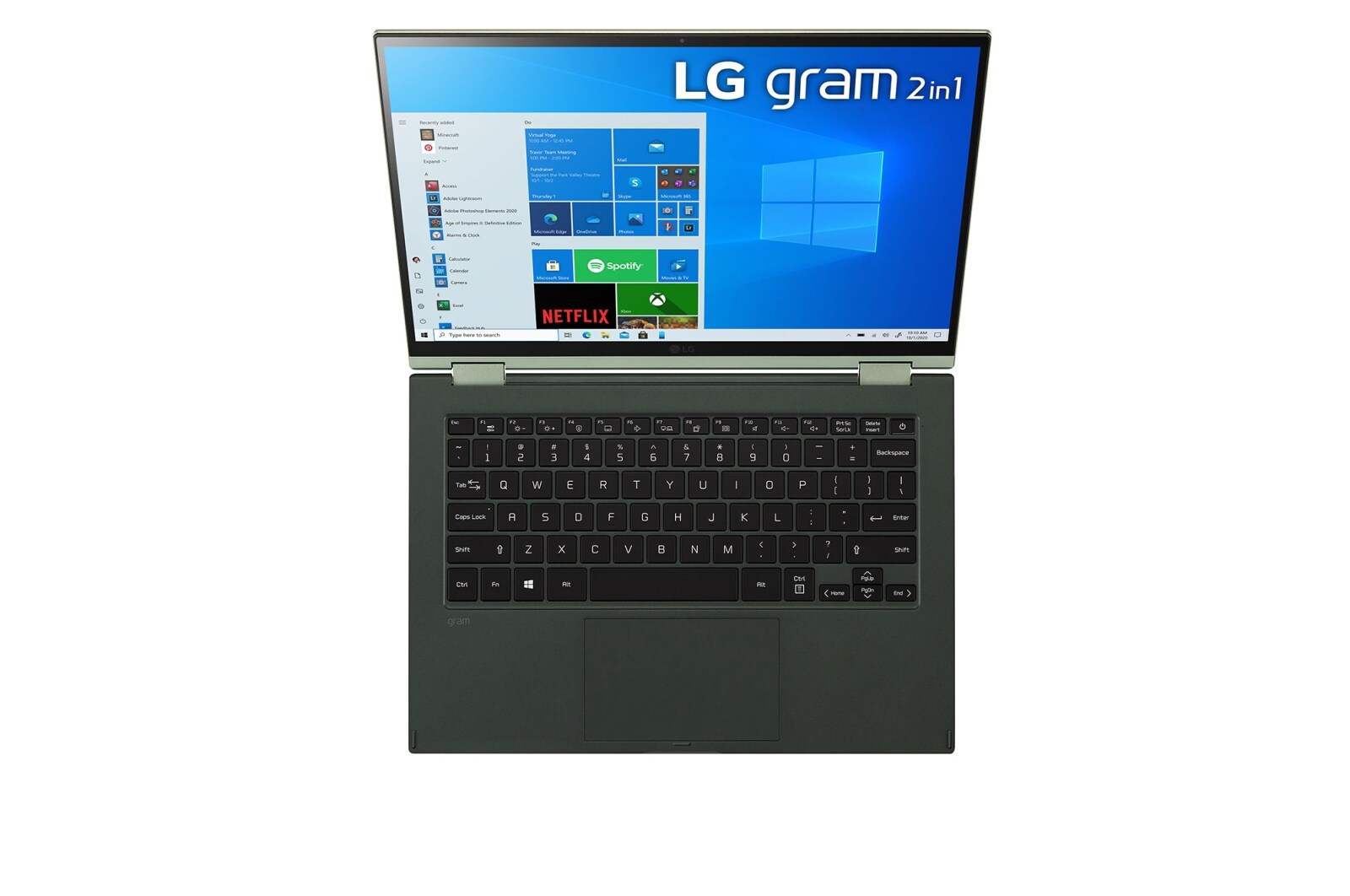 LG gram 14" 2-in-1 輕贏隨型 極致輕薄翻轉觸控筆電（璀璨綠） - 特定通路銷售, 14T90P-G