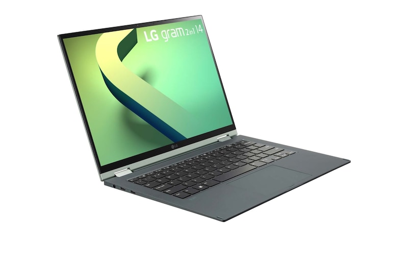 LG gram 14'' 2-in-1 輕贏隨型 極致輕薄翻轉觸控筆電 - 璀璨綠(i5), 14T90Q-G