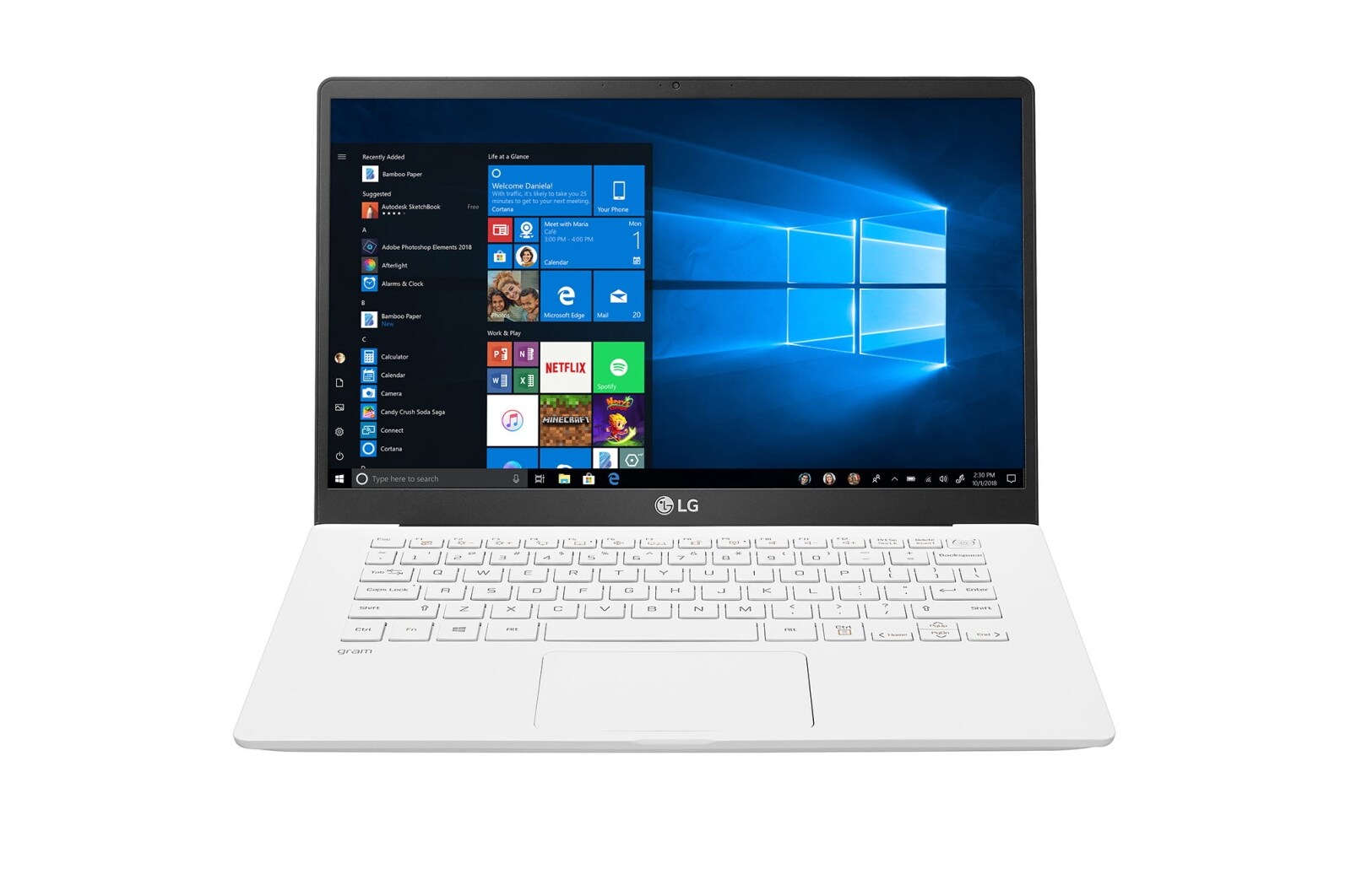 LG gram 14”超輕贏筆電 - 閃耀白 (i5), 14Z90N-V
