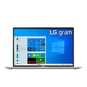 LG gram 14” 輕贏隨型 極致輕薄筆電Pro – 石英銀 i5 (商用) 14Z90P-G 正視圖
