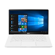 LG gram 14” 極致輕薄筆電  白  14Z990-G 正視圖