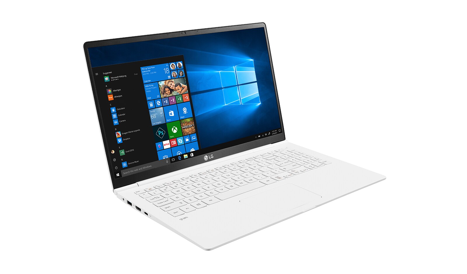 LG Gram 15.6" 極緻輕薄筆電　白, 15Z980