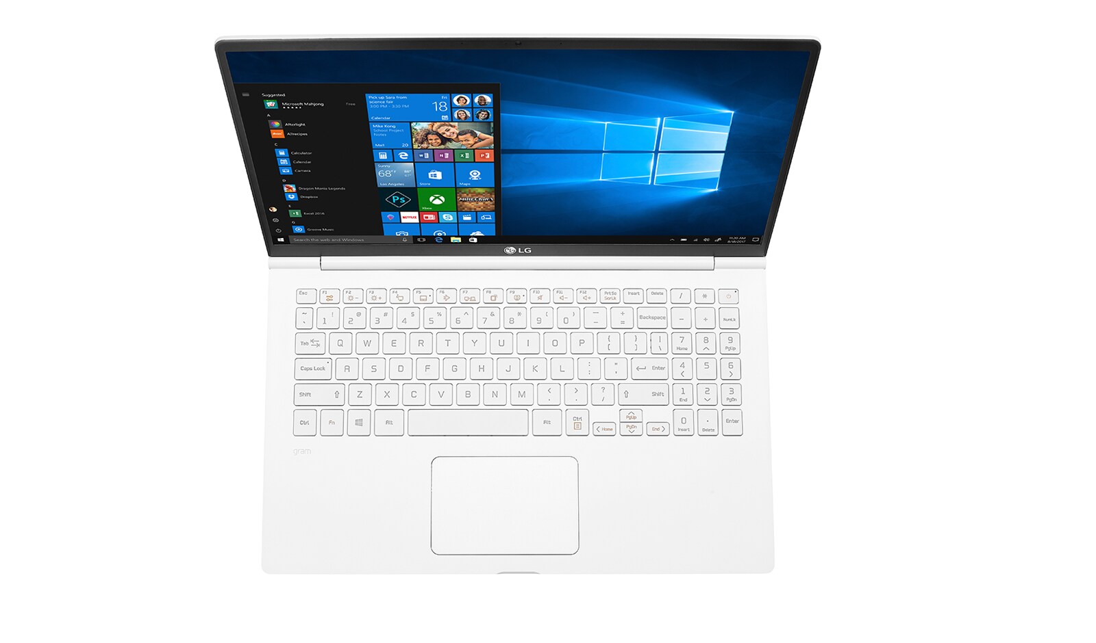 LG Gram 15.6" 極緻輕薄筆電　白, 15Z980