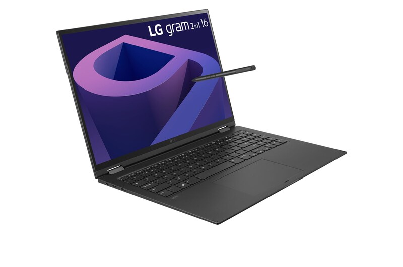 LG gram 16'' 2-in-1 輕贏隨型 極致輕薄翻轉觸控筆電 - 曜石黑(i7), 16T90Q-G