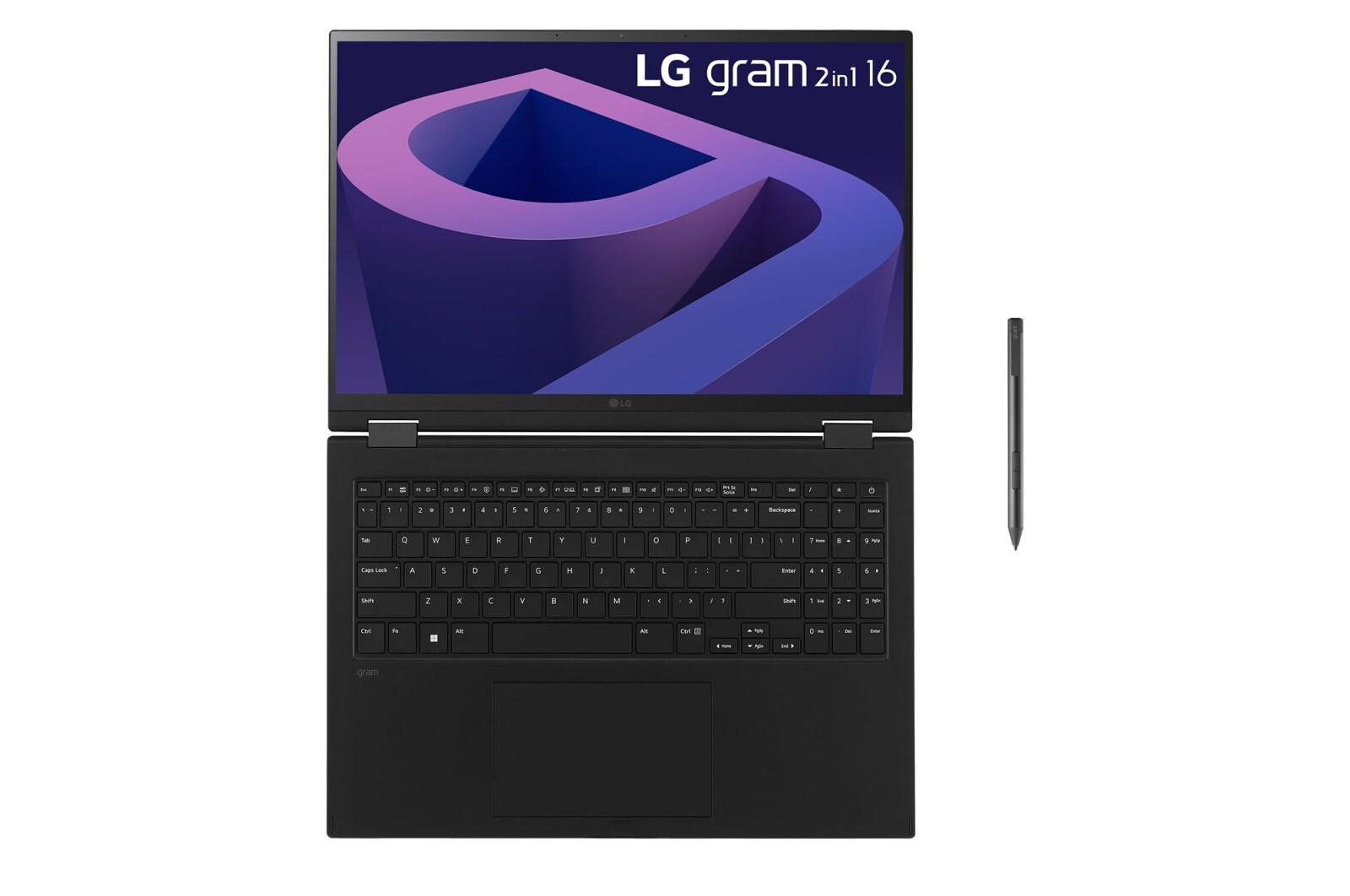 LG gram 16'' 2-in-1 輕贏隨型 極致輕薄翻轉觸控筆電 - 曜石黑(i7), 16T90Q-G