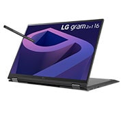 LG gram 16'' 2-in-1 輕贏隨型 極致輕薄翻轉觸控筆電 - 曜石黑(i7), 16T90Q-G