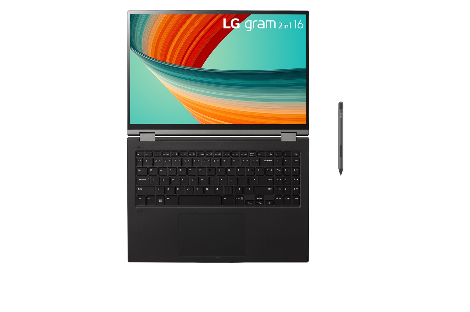 LG gram 16" Windows 11 Home 2-in-1 輕贏隨型 極致輕薄翻轉觸控筆電 - 曜石黑(i7), 16T90R-G