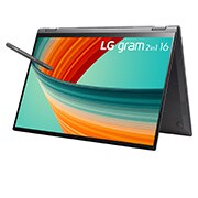 LG gram 16" Windows 11 Home 2-in-1 輕贏隨型 極致輕薄翻轉觸控筆電 - 曜石黑(i7), 16T90R-G