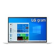 LG gram 17” 輕贏隨型 極致輕薄筆電 – 冰雪白 (i5) 17Z90P-G 正視圖