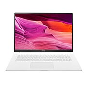 LG gram 17” 極致輕薄筆電  白  17Z990-V 正視圖