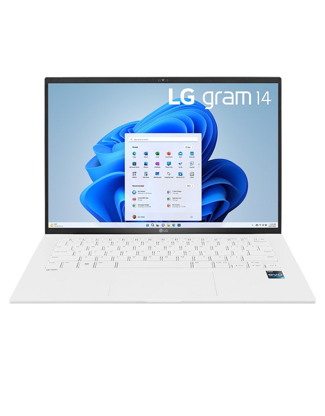 gram 14'' Windows 11 Home 999g 極致輕薄筆電- 冰雪白(Intel® Core