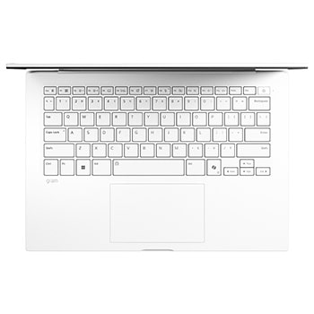 圖片展示浮空的 LG gram AI 筆電，從多個角度展示其纖薄輕巧的機身設計。圖片展示 LG gram AI 筆電主要特色，包括 1,120 g 輕盈機身、15.7 mm 纖薄厚度、Windows 11 Home Copilot+ PC、Intel Core Ultra 處理器、支援 On-Device 與 Cloud AI、採用 14 吋 16:10 WUXGA 面板，以及支援 DCI-P3 99% 廣色域。