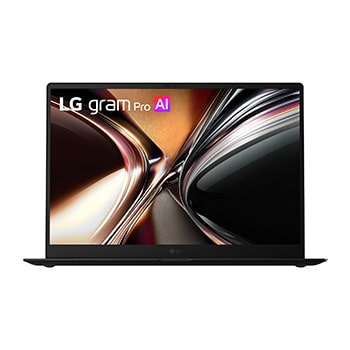 Front view of gram Pro 16" Windows 11 Home OLED 極致輕薄雙 AI 筆電 - 星曜黑 (Intel<sup>®</sup> Core™ Ultra X7) 16Z90U-K
