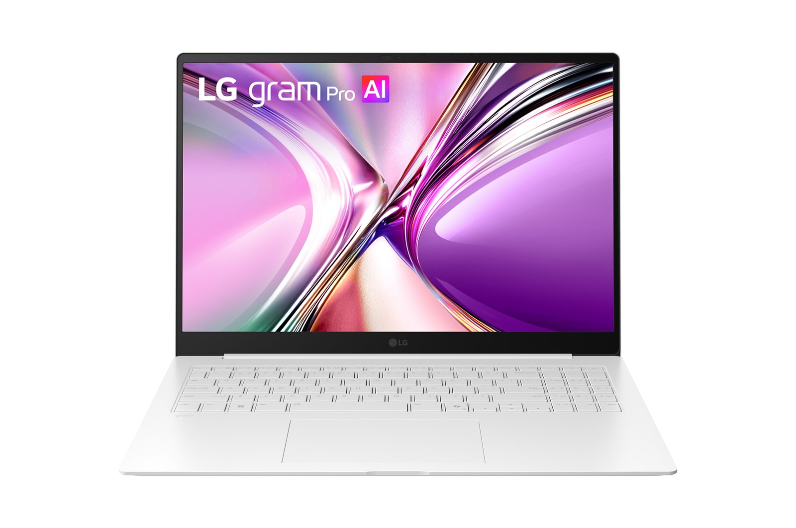 畫面呈現置於電路板上的 Intel Core Ultra 處理器，象徵筆電的 AI 效能。圖片呈現發光的 AI 主題圖形背景，突顯高達 50 TOPS 的運算能力及包含 12 Xe 核心 Intel Arc 顯示晶片。