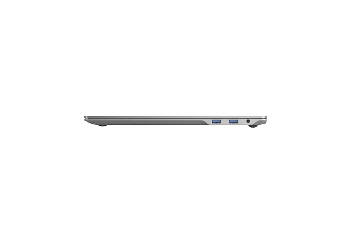 畫面呈現 LG gram Pro 筆電的尺寸示意圖，標示機身實際大小與重量。圖片標示機身尺寸與重量：寬度 358mm、高度 252mm、對角線長度 406mm，厚度約 12.4mm 至 12.8mm，重量約 1,199g。