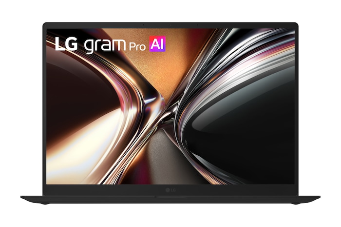 圖片在藍色漸層紫色背景中展示 Intel® Core™ Ultra 處理器，晶片組後面顯示大型半透明「AI」字樣。