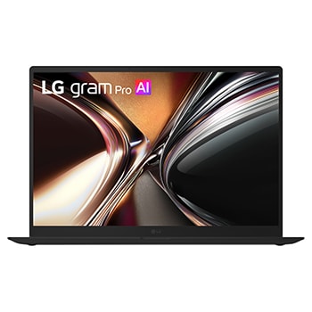 Front view of gram Pro 17" Windows 11 Home IPS 極致輕薄雙AI筆電 - 曜石黑  (Intel<sup>®</sup> Core™ Ultra U7) 17Z90U-G