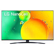 LG NanoCell 電視的前視圖