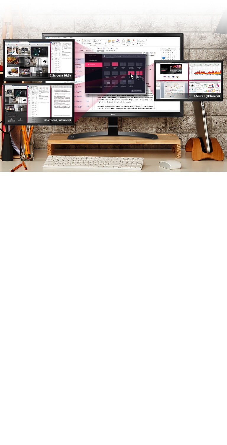 工作效率備增-四分割畫面