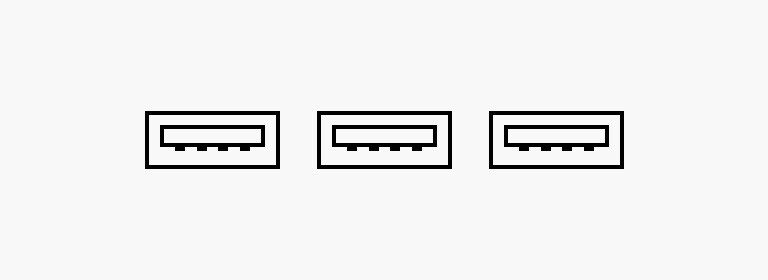 USB 連接埠 X 3