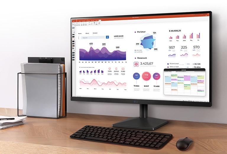 27" IPS 全高清顯示螢幕:廣角真實色彩。