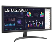 LG 25.7" UltraWide™ 21:9 Full HD IPS 多工作業螢幕, 26WQ500-B