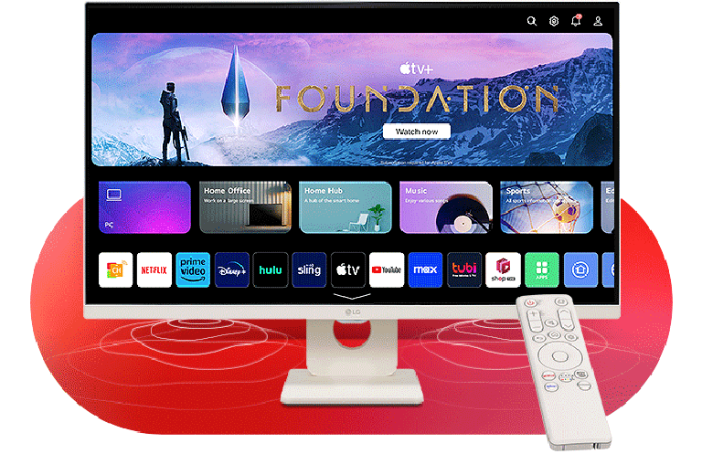 webOS 23 新版首頁。