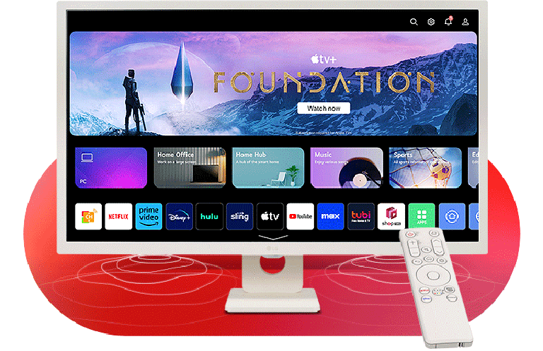 webOS 23 新版首頁。