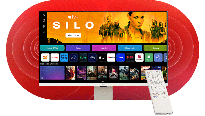 webOS 23 新版首頁。