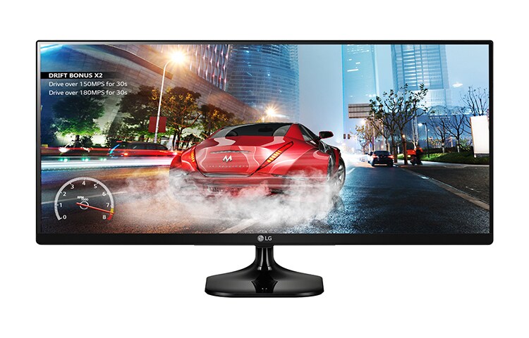 34&#34; UW-FHD  21:9 ULTRAWIDE 電競液晶顯示器 34UM57-P 正視圖