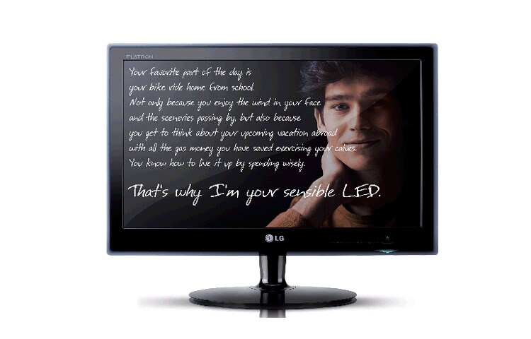 LG LED LCD E40系列提供您最佳的畫面品質 E2240S-PN 正視圖