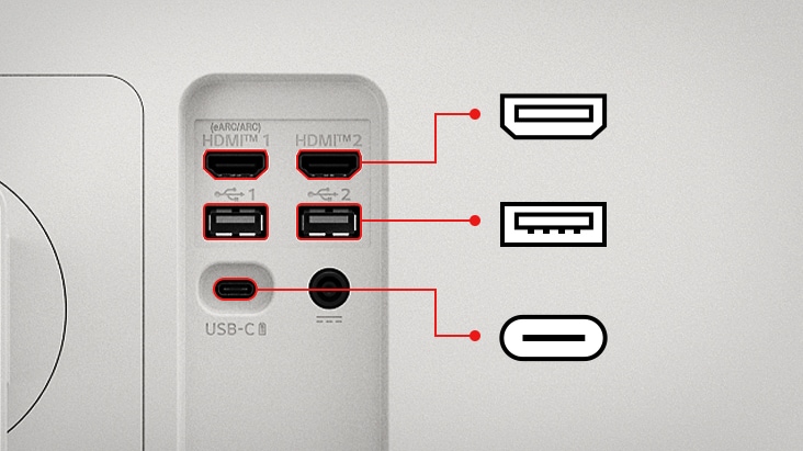 LG Smart Monitor 備有兩個 USB 和兩個 HDMI 連接埠。