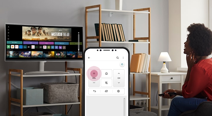 只要安裝 ThinQ 應用程式就可以使用主要的遙控器功能。