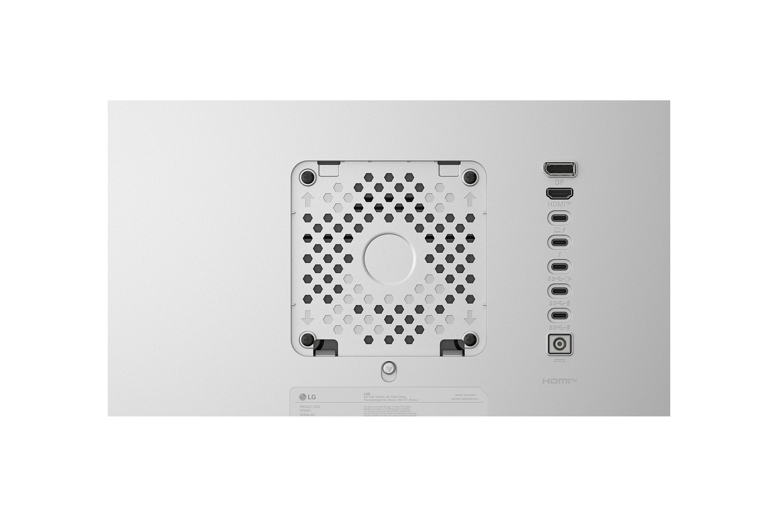 拆除支架的後視圖