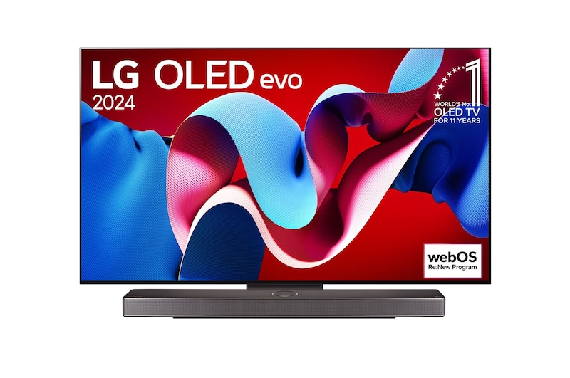 LG 55吋|LG OLED evo AI 4K 智慧顯示器|C4極緻系列|2024 (可壁掛), OLED55C4PTA