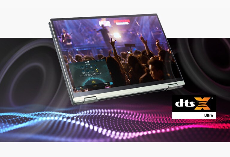 DTS: X Ultra 提供逼真的音效體驗。