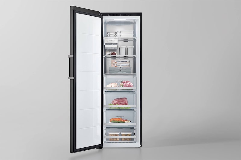LG 324公升 Objet Collection<sup>®</sup> 智慧變頻單門冰箱｜直立式冷凍櫃｜可更換門片顏色, GC-FL40BE