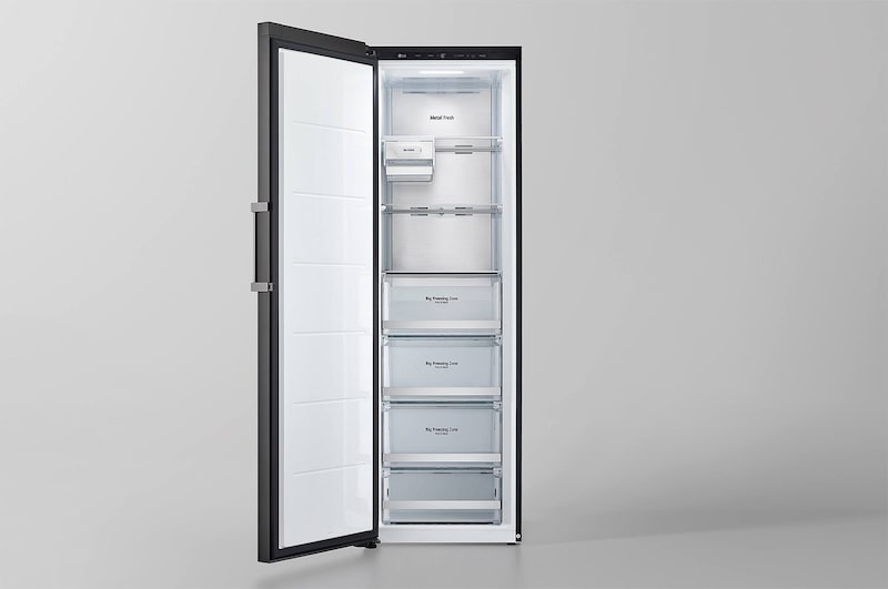 LG 324公升 Objet Collection<sup>®</sup> 智慧變頻單門冰箱｜直立式冷凍櫃｜可更換門片顏色, GC-FL40BE