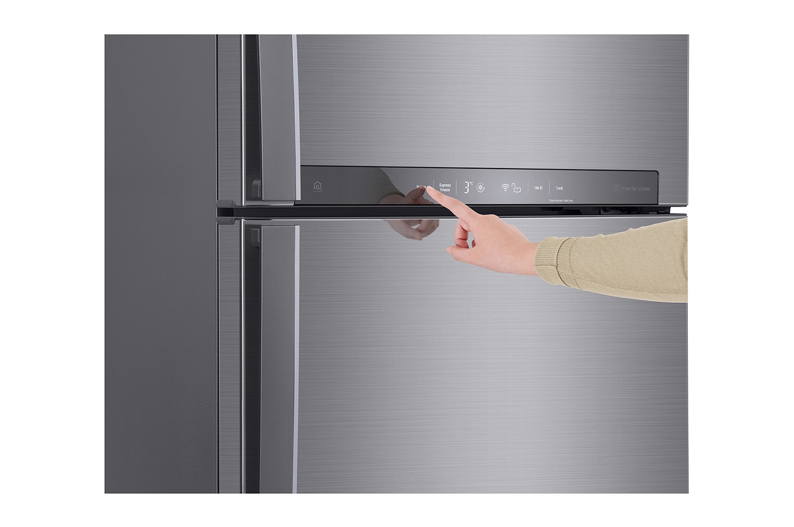 LG WiFi直驅變頻雙門冰箱 星辰銀 / 438L<br>(冷藏321/冷凍117), GI-HL450SV