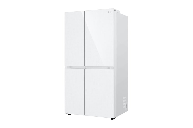LG 653公升智慧變頻對開冰箱｜亞麻白, GL-BL62WM