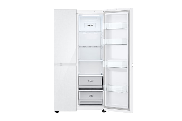 LG 653公升智慧變頻對開冰箱|亞麻白, GL-BL62WM