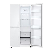 LG 653公升智慧變頻對開冰箱｜亞麻白, GL-BL62WM