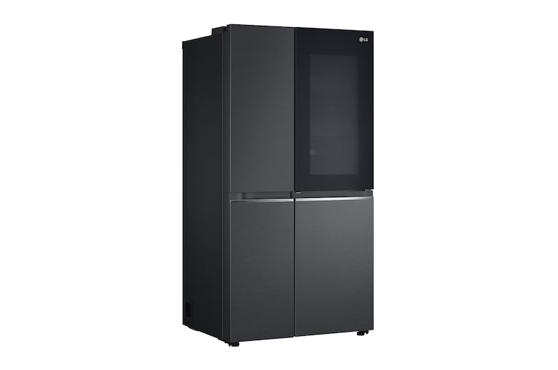 LG 653公升 InstaView™ 敲敲看門中門對開冰箱｜夜墨黑, GL-QL62MB