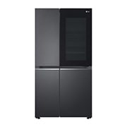 LG 653公升 InstaView™ 敲敲看門中門對開冰箱｜夜墨黑, GL-QL62MB