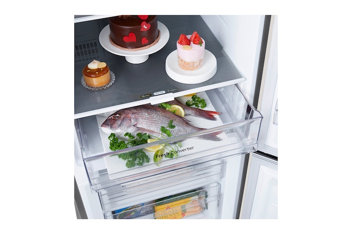 內部抽屜放置海鮮詳細視圖