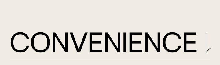 上面有「Convenience (方便)」字樣。