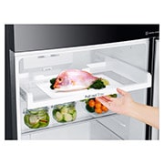 LG 鏡面直驅變頻雙門冰箱 曜石黑 / 393L, GN-BL430GB